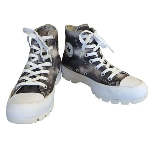 Converse White Black Muted Cloud Wash CTAS Lugged Sneakers Size 6 - Picture 2 of 16